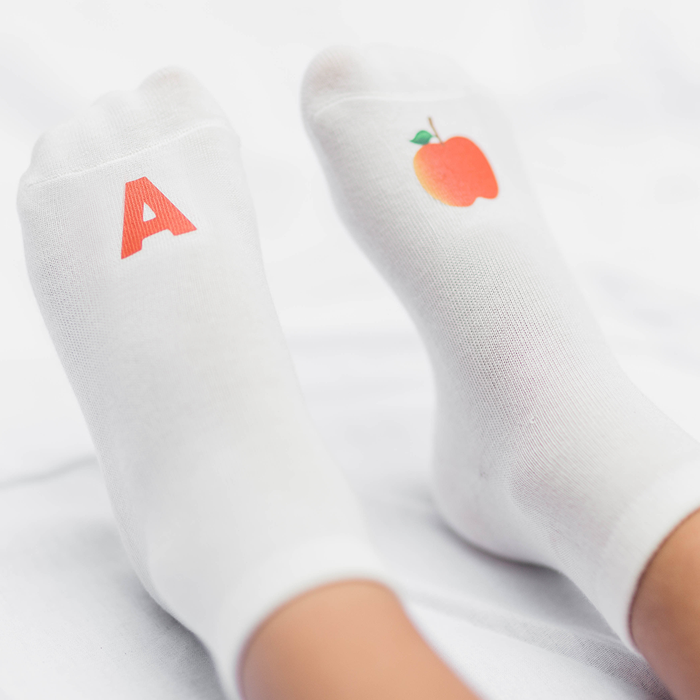 Z-A or A-Z Full Socks Alphabet (26/Pairs)